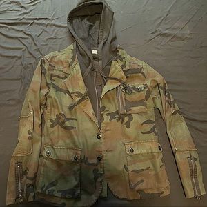 Camo Jacket with Hood